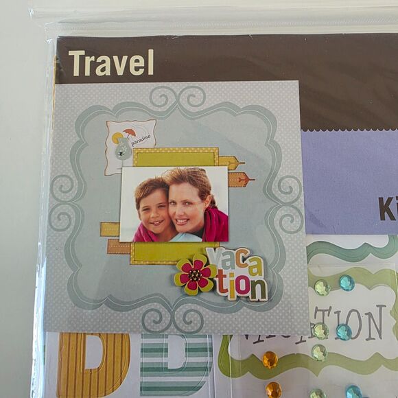Recollections Travel Scrapbook Page Kit NEW - Picture 5 of 8